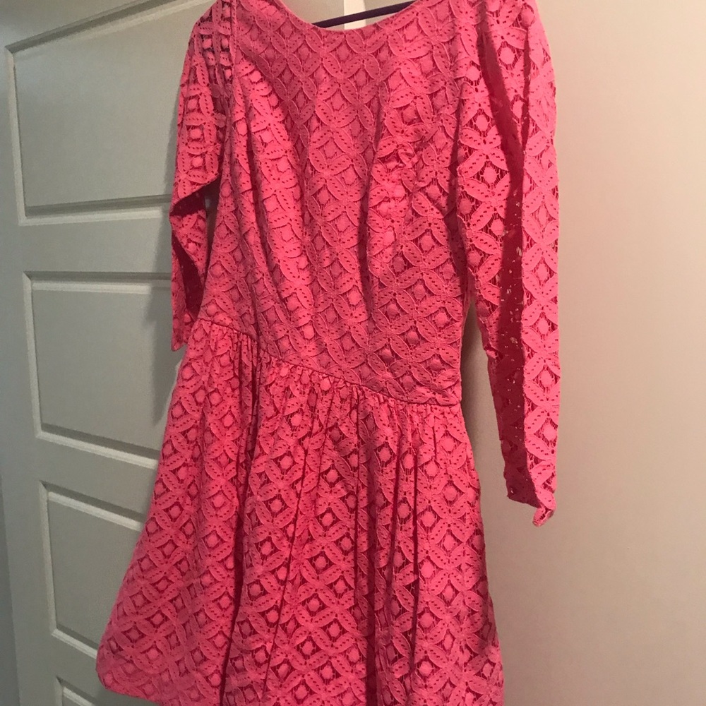 Pink lily dress